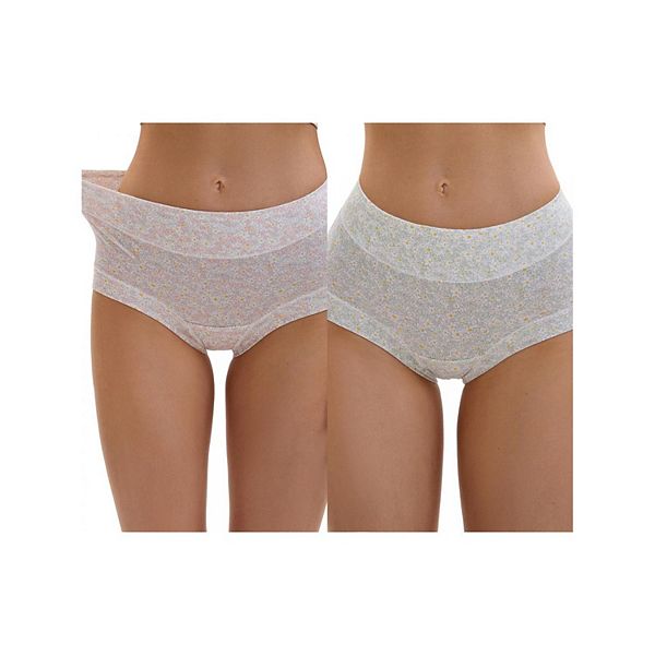2 пачки женских трусов с цветочным принтом, завышенная талия, полное покрытие, контроль живота Inspire Chic, Pink Green
2 пачки женских трусов с цветочным принтом, завышенная талия, полное покрытие, контроль живота Inspire Chic, Pink Green