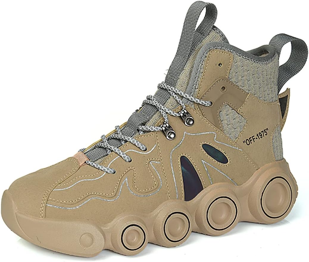 Кроссовки GSIGUL для мужчин, модные высокие кеды, мужские беговые кроссовки, спортивная и повседневная обувь для тренировок и прогулок, бежевый
Кроссовки GSIGUL для мужчин, модные высокие кеды, мужские беговые кроссовки, спортивная и повседневная обувь для тренировок и прогулок, бежевый