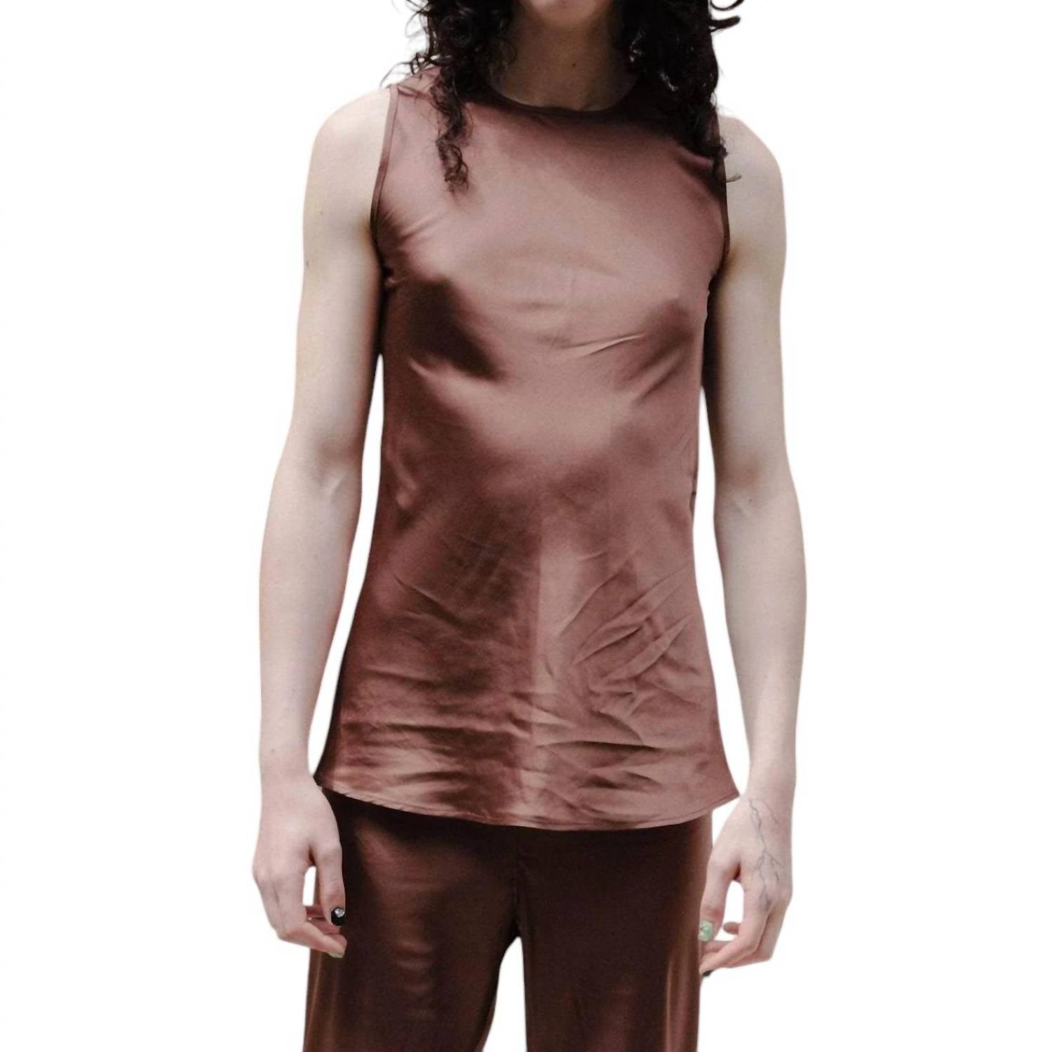 Майка Dydine темно-коричневого цвета Baserange 
Майка Dydine темно-коричневого цвета Baserange