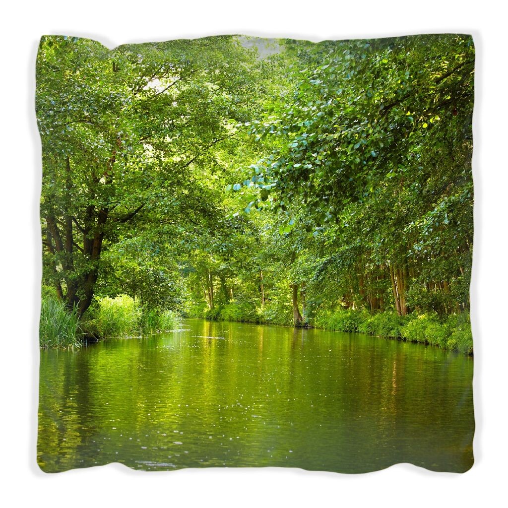Подушка Wallario Premium, мягкая поверхность, с мотивом Шпревальд в зеленых лесах Бранденбурга и отражениями в воде, размер: 60 x 60 см, с белой спинкой
Подушка Wallario Premium, мягкая поверхность, с мотивом Шпревальд в зеленых лесах Бранденбурга и отражениями в воде, размер: 60 x 60 см, с белой спинкой
