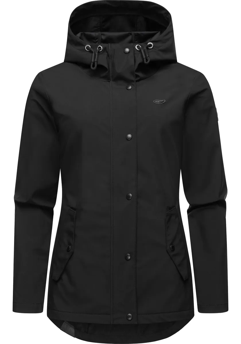 Куртка софтшелл Ragwear "Margge Shell", с капюшоном, непромокаемая женская переходная куртка с большим капюшоном, черный
Куртка софтшелл Ragwear "Margge Shell", с капюшоном, непромокаемая женская переходная куртка с большим капюшоном, черный
