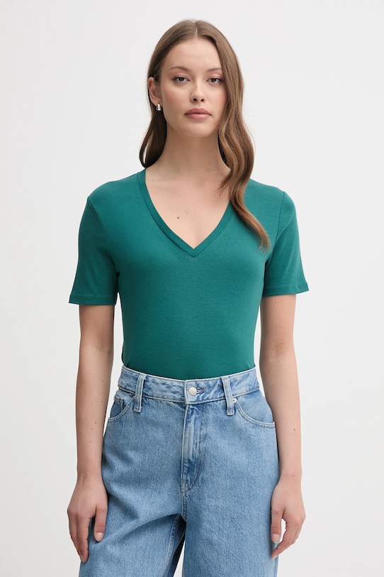 Хлопковая футболка United Colors Of Benetton, бирюзовый 
Хлопковая футболка United Colors Of Benetton, бирюзовый