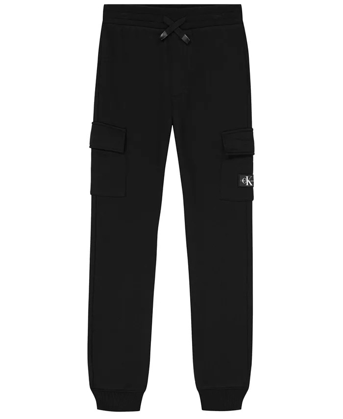 Мальчики 8-20 карго джоггеры с ребристой резинкой на талии из флиса Calvin Klein, черный
Мальчики 8-20 карго джоггеры с ребристой резинкой на талии из флиса Calvin Klein, черный