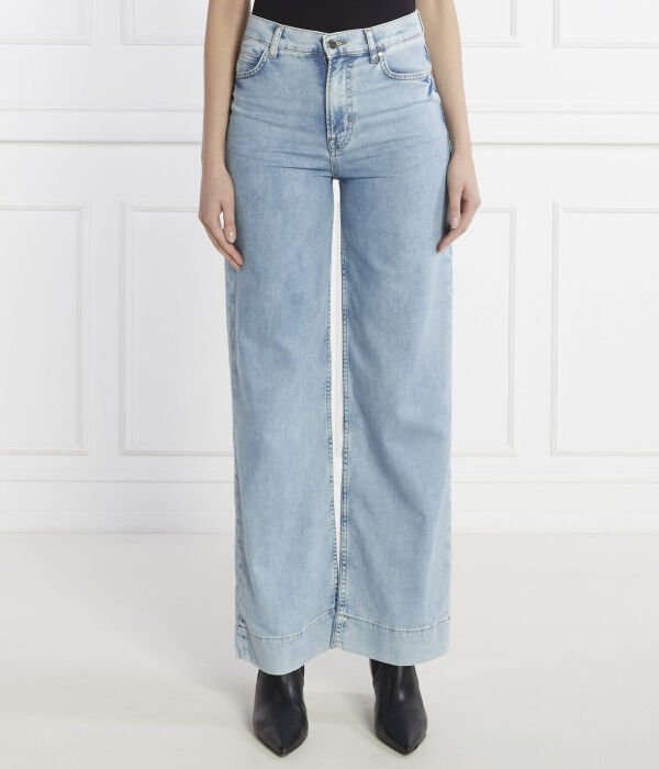 Джинсы женские Boss Марлен широкого кроя, синий 
Джинсы женские Boss Марлен широкого кроя, синий