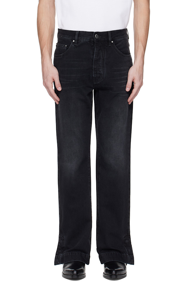 Прямые расклешенные джинсы Amiri, черный
Прямые расклешенные джинсы Amiri, черный