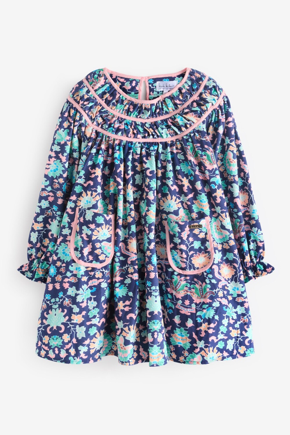 Хлопковое платье с цветочным принтом Nicole Miller, синий
Хлопковое платье с цветочным принтом Nicole Miller, синий