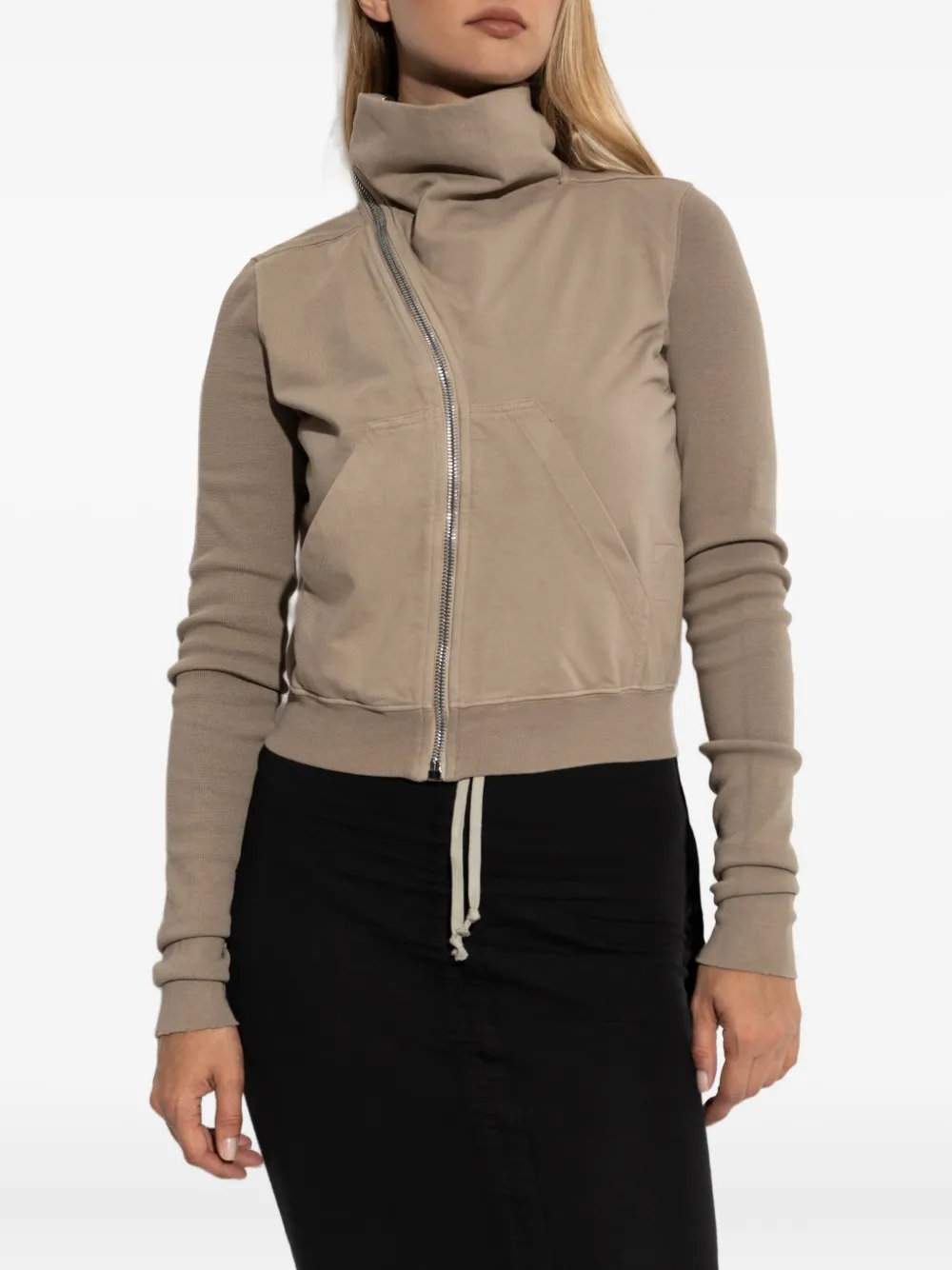 Свитер на молнии с высоким воротником Rick Owens DRKSHDW, нейтральный
Свитер на молнии с высоким воротником Rick Owens DRKSHDW, нейтральный