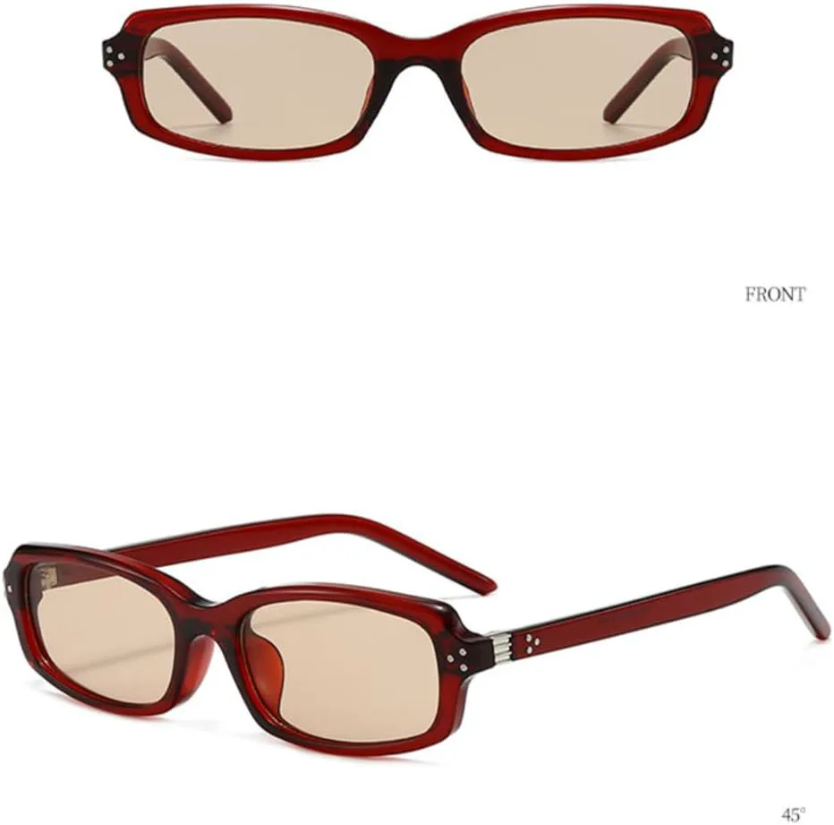 Солнцезащитные очки с защитой UV400 | Прозрачные линзы с мелкими заклепками | Для женщин и мужчин | Для занятий спортом на открытом воздухе и вождения DSVIGF, Red Tea
Солнцезащитные очки с защитой UV400 | Прозрачные линзы с мелкими заклепками | Для женщин и мужчин | Для занятий спортом на открытом воздухе и вождения DSVIGF, Red Tea