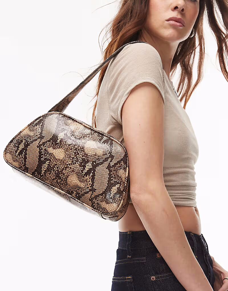 Сумка на плечо Topshop Stacy из змеиной кожи
Сумка на плечо Topshop Stacy из змеиной кожи