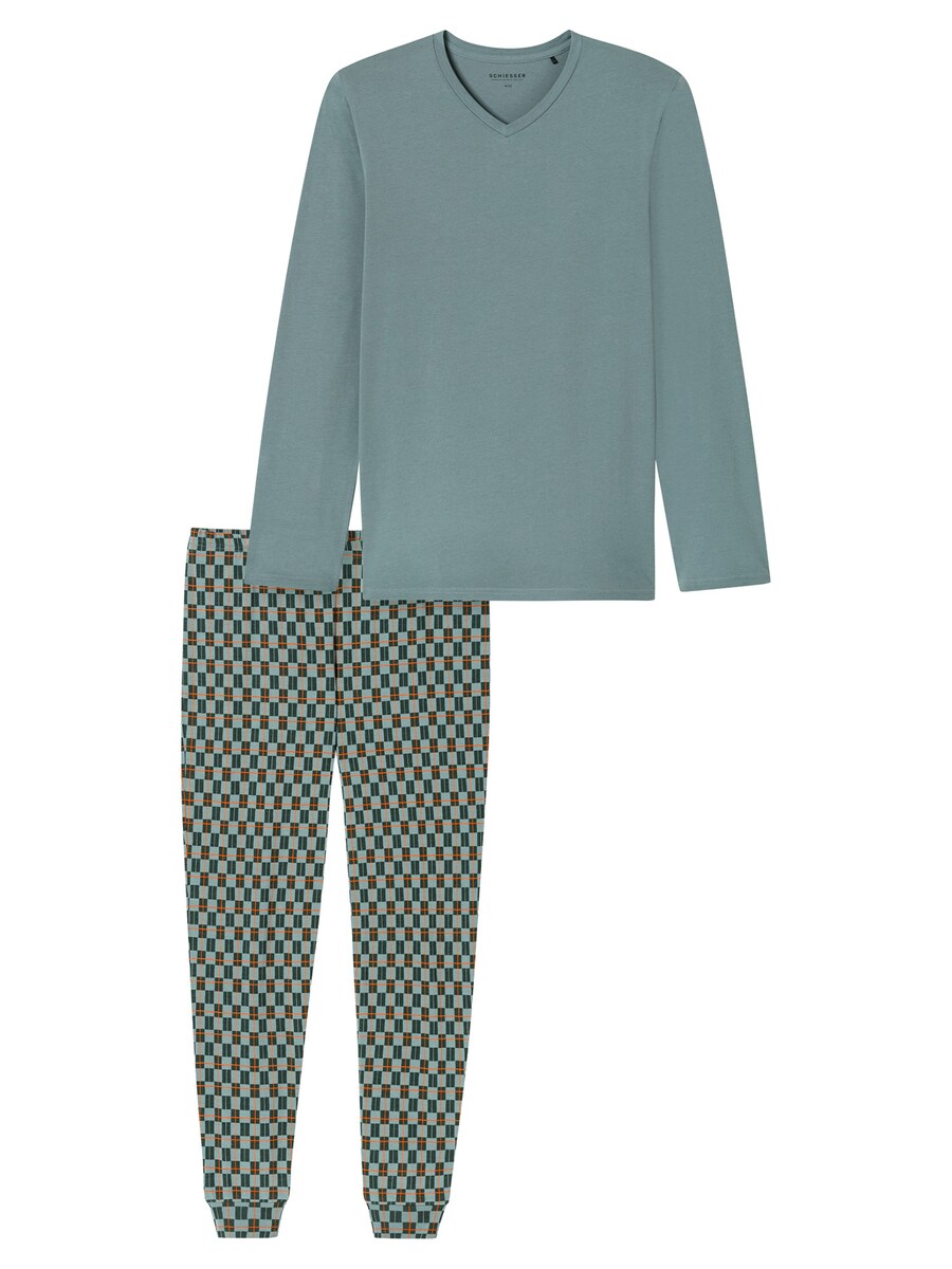 Длинная пижама SCHIESSER Casual Essentials, Grey/Stone/Light Green
Длинная пижама SCHIESSER Casual Essentials, Grey/Stone/Light Green