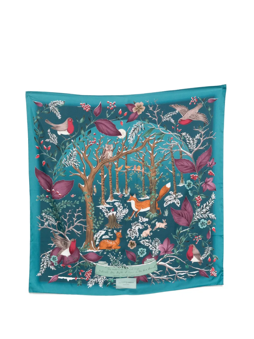 Шарф с лесным принтом Aspinal Of London, синий
Шарф с лесным принтом Aspinal Of London, синий