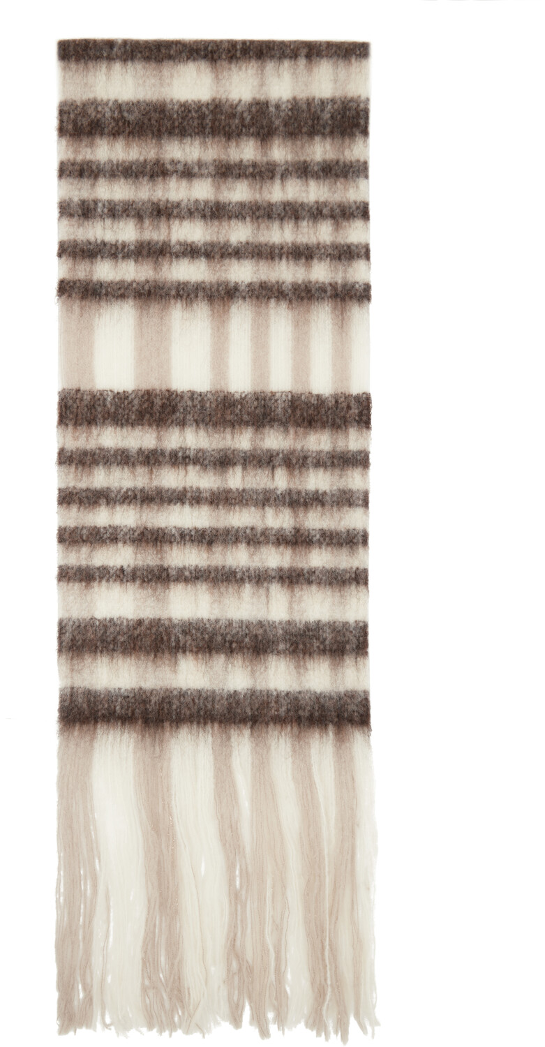 Коричневый и не совсем белый шарф с открытыми кисточками Aster Holzweiler
Коричневый и не совсем белый шарф с открытыми кисточками Aster Holzweiler