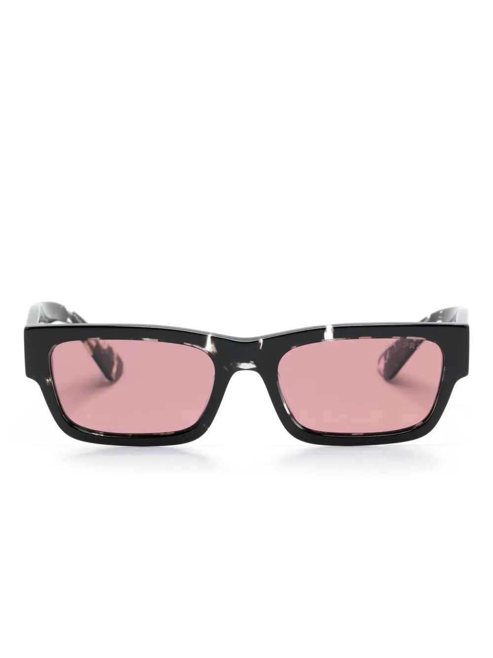 Солнцезащитные очки в прямоугольной оправе Prada Eyewear, черный 
Солнцезащитные очки в прямоугольной оправе Prada Eyewear, черный