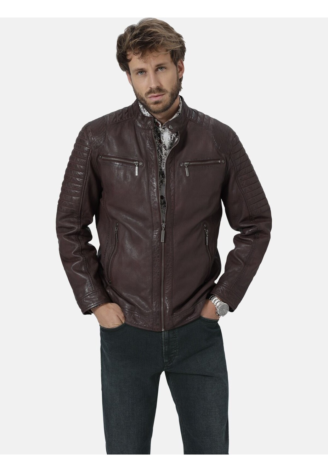 Кожаная куртка СИРЕНЕТТО BABISTA, красный 
Кожаная куртка СИРЕНЕТТО BABISTA, красный