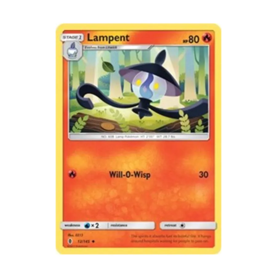 CCG Лампент (U) #12, Pokemon - Sun & Moon - Guardians Rising - Singles
CCG Лампент (U) #12, Pokemon - Sun & Moon - Guardians Rising - Singles