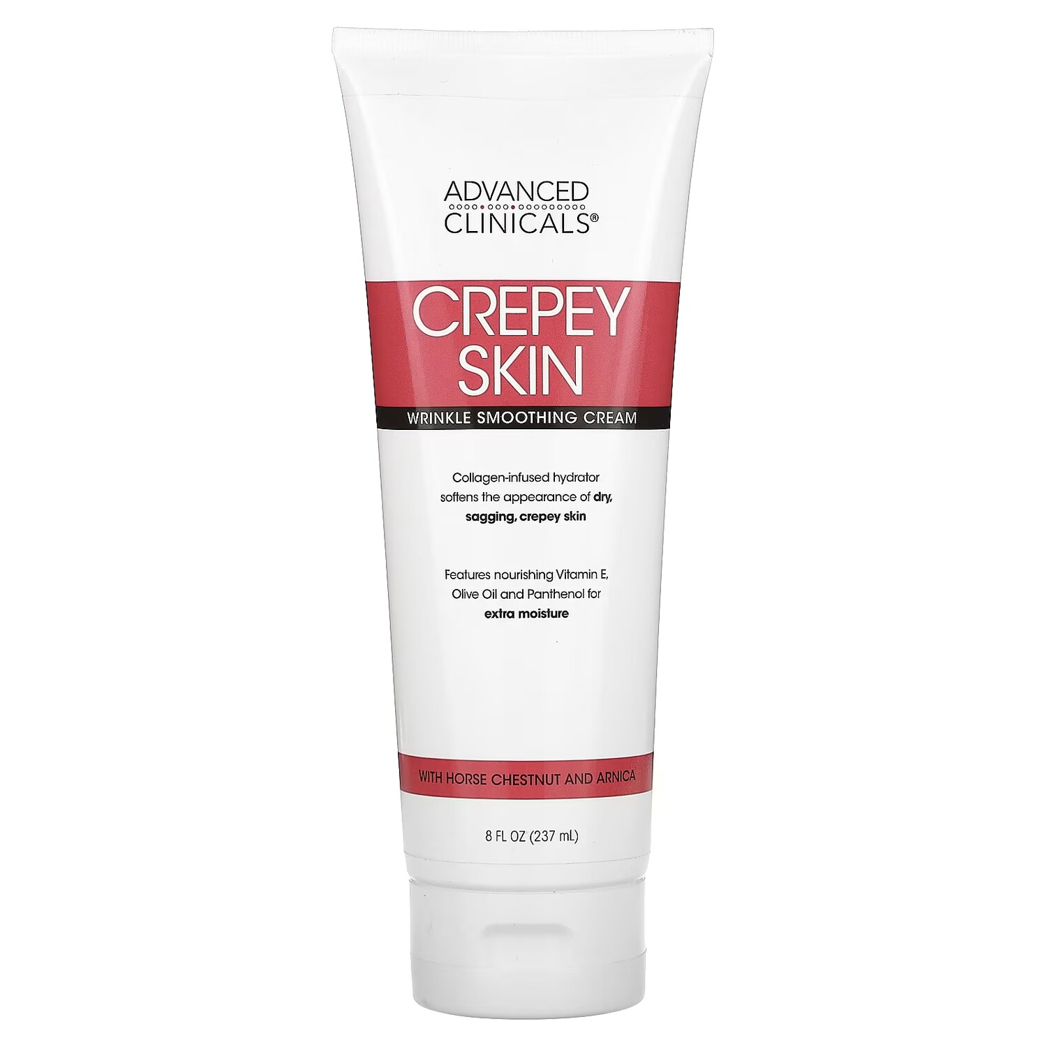Крем Advanced Clinicals Crepey Skin разглаживающий морщины, 237 мл
Крем Advanced Clinicals Crepey Skin разглаживающий морщины, 237 мл