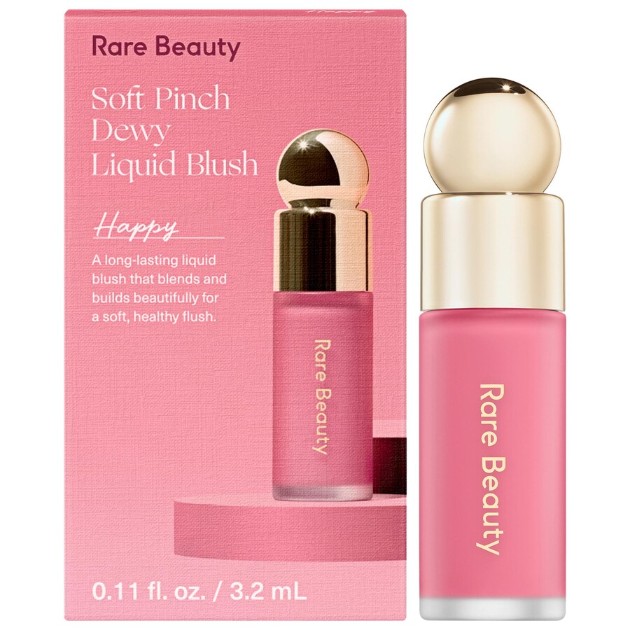 Миниатюрные жидкие румяна Мягкий щипчик Rare Beauty by Selena Gomez, 0.11 oz, Happy
Миниатюрные жидкие румяна Мягкий щипчик Rare Beauty by Selena Gomez, 0.11 oz, Happy