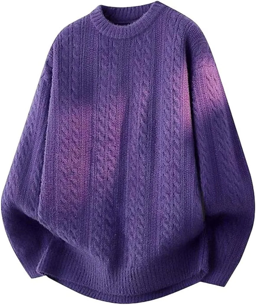 Мужской свитер вязаный с рельефной фактурой и резинкой для повседневной носки
Мужской свитер вязаный с рельефной фактурой и резинкой для повседневной носки