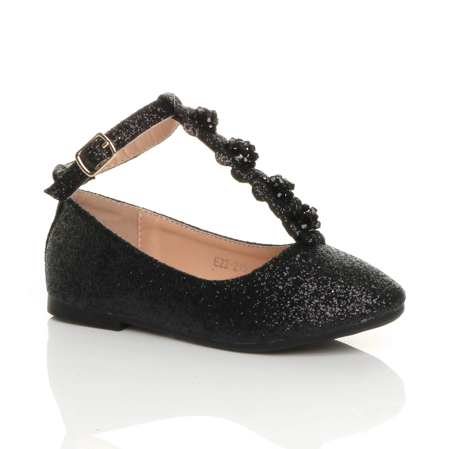 Блестящие балетки на плоском каблуке с Т-образной планкой AJVANI, черный
Блестящие балетки на плоском каблуке с Т-образной планкой AJVANI, черный