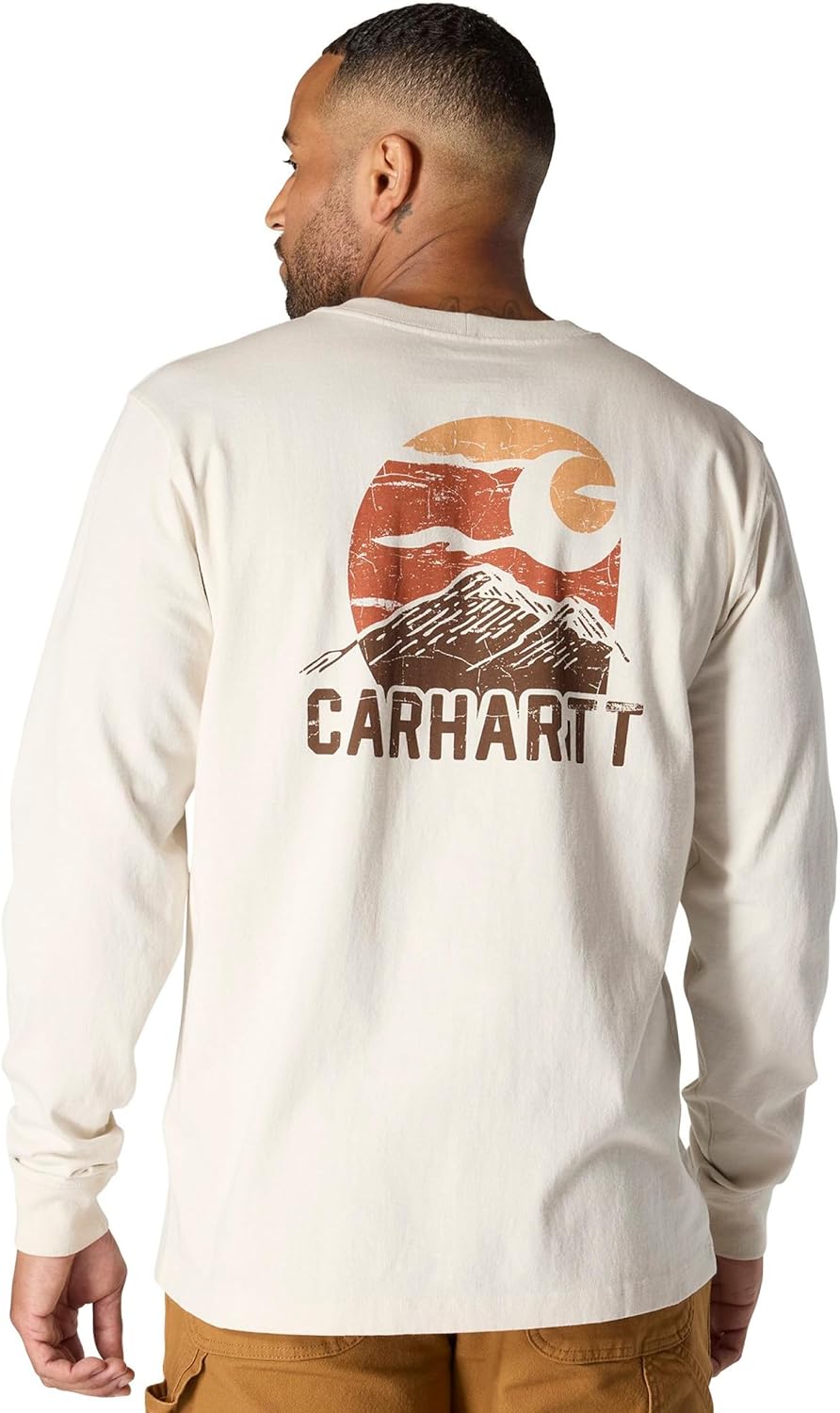 Мужская свободная футболка Carhartt Heavyweight с длинным рукавом и принтом Mountain, Malt
Мужская свободная футболка Carhartt Heavyweight с длинным рукавом и принтом Mountain, Malt
