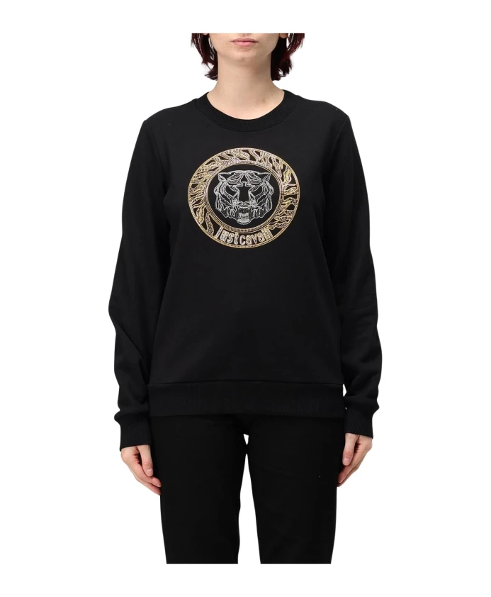 Толстовка с графическим принтом и круглым вырезом. Just Cavalli, черный
Толстовка с графическим принтом и круглым вырезом. Just Cavalli, черный