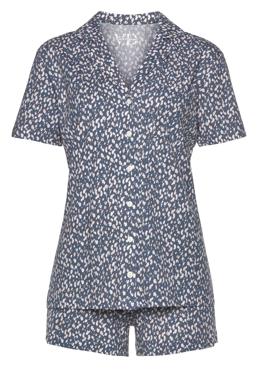 Пижама VIVANCE Short Pajama Set Dreams, дымчато-голубой
Пижама VIVANCE Short Pajama Set Dreams, дымчато-голубой