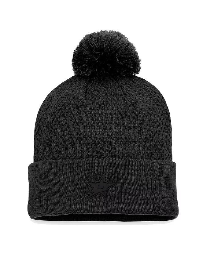 Черная женская вязаная шапка с манжетами и помпоном Dallas Stars Authentic Pro Road Fanatics, черный
Черная женская вязаная шапка с манжетами и помпоном Dallas Stars Authentic Pro Road Fanatics, черный