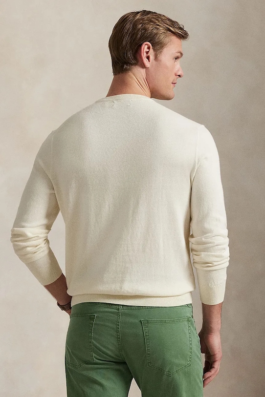 Хлопковый свитер Polo Ralph Lauren, бежевый 
Хлопковый свитер Polo Ralph Lauren, бежевый