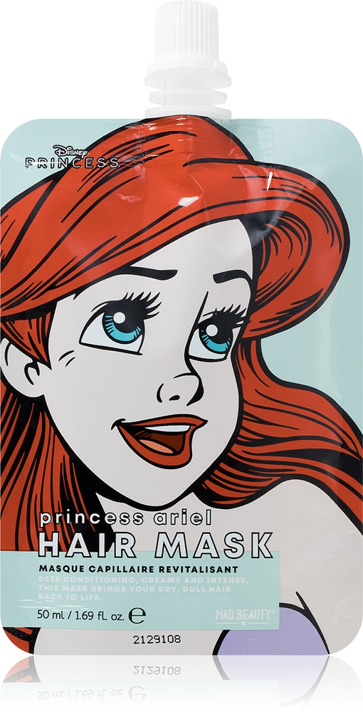 Увлажняющая маска для волос «Принцесса Диснея Ариэль» Mad Beauty, 50 мл
Увлажняющая маска для волос «Принцесса Диснея Ариэль» Mad Beauty, 50 мл