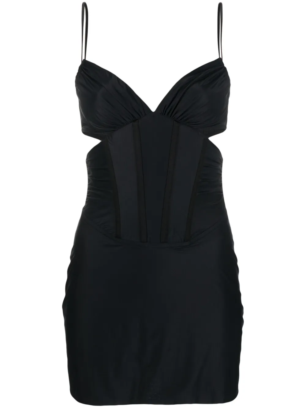 Платье мини на бретелях с вырезами Misbhv, черный
Платье мини на бретелях с вырезами Misbhv, черный