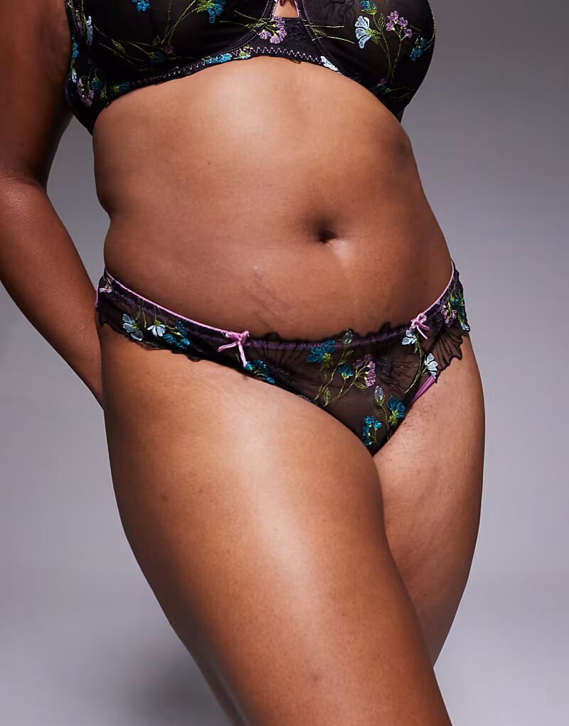 Трусики-стринги Curve Jamie с цветочной вышивкой и атласной окантовкой в черном и розовом цветах Asos Curve
Трусики-стринги Curve Jamie с цветочной вышивкой и атласной окантовкой в черном и розовом цветах Asos Curve