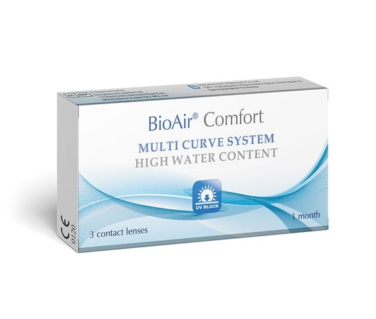 Комфорт, Ежемесячные линзы -2,50 кривизна 8,6, 3 шт. BioAir, бесцветный
Комфорт, Ежемесячные линзы -2,50 кривизна 8,6, 3 шт. BioAir, бесцветный