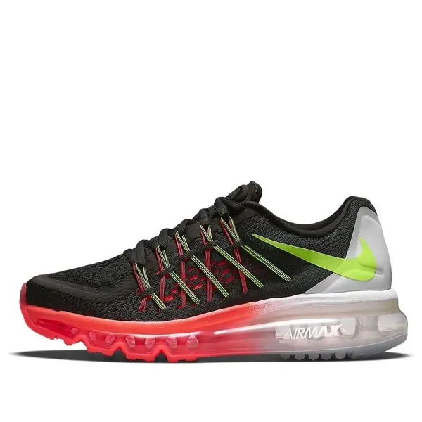 Кроссовки air max 2015 'black neon green orange' Nike, черный 
Кроссовки air max 2015 'black neon green orange' Nike, черный