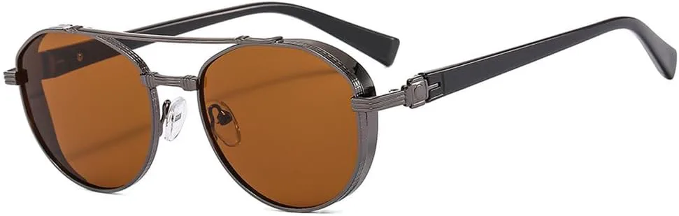 Женские солнцезащитные очки LVTFCO Fashion Round в винтажном панк-стиле, металлическая оправа, дорожные очки для мужчин и водителей, защита от УФ-излучения UV400, 4
Женские солнцезащитные очки LVTFCO Fashion Round в винтажном панк-стиле, металлическая оправа, дорожные очки для мужчин и водителей, защита от УФ-излучения UV400, 4