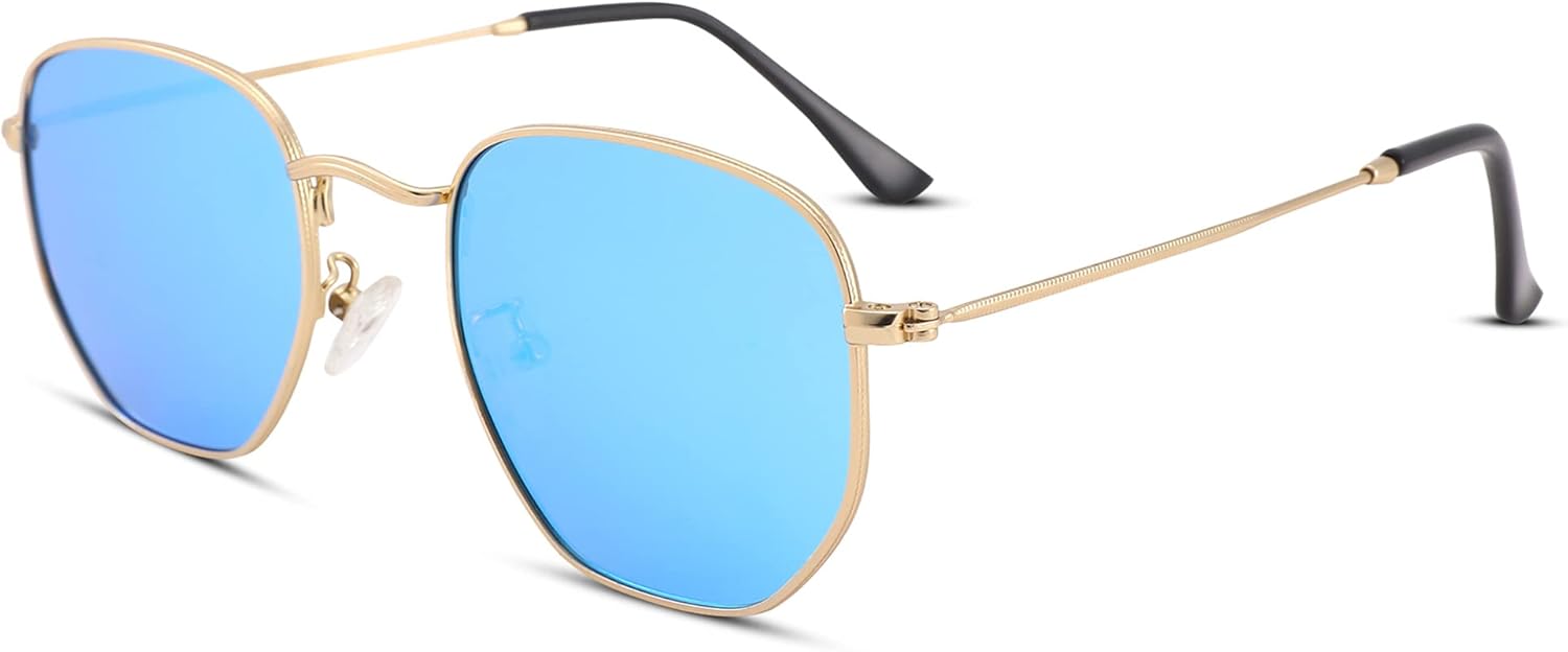 Поляризованные шестиугольные солнцезащитные очки Pro Acme для женщин и мужчин, квадратная металлическая оправа, защита от УФ-излучения, для вождения и использования на открытом воздухе, 05 Gold Frame/Blue Mirror Lens
Поляризованные шестиугольные солнцезащитные очки Pro Acme для женщин и мужчин, квадратная металлическая оправа, защита от УФ-излучения, для вождения и использования на открытом воздухе, 05 Gold Frame/Blue Mirror Lens