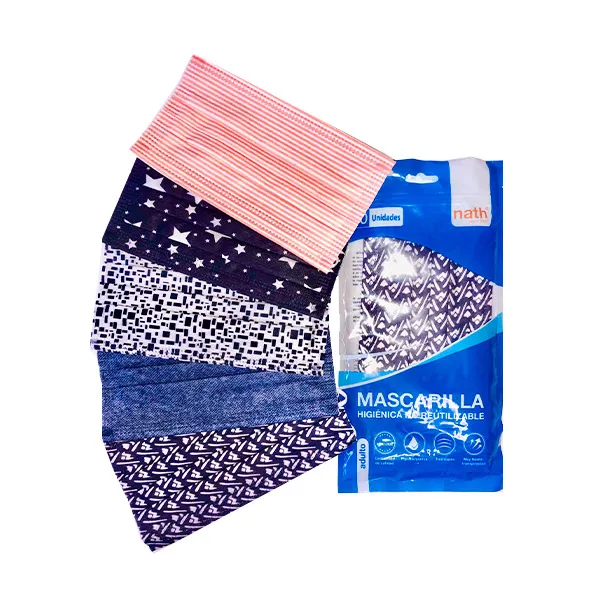 Одноразовые защитные маски для взрослых Mascarillas Higiénicas Desechables Nath, 10 UD 
Одноразовые защитные маски для взрослых Mascarillas Higiénicas Desechables Nath, 10 UD