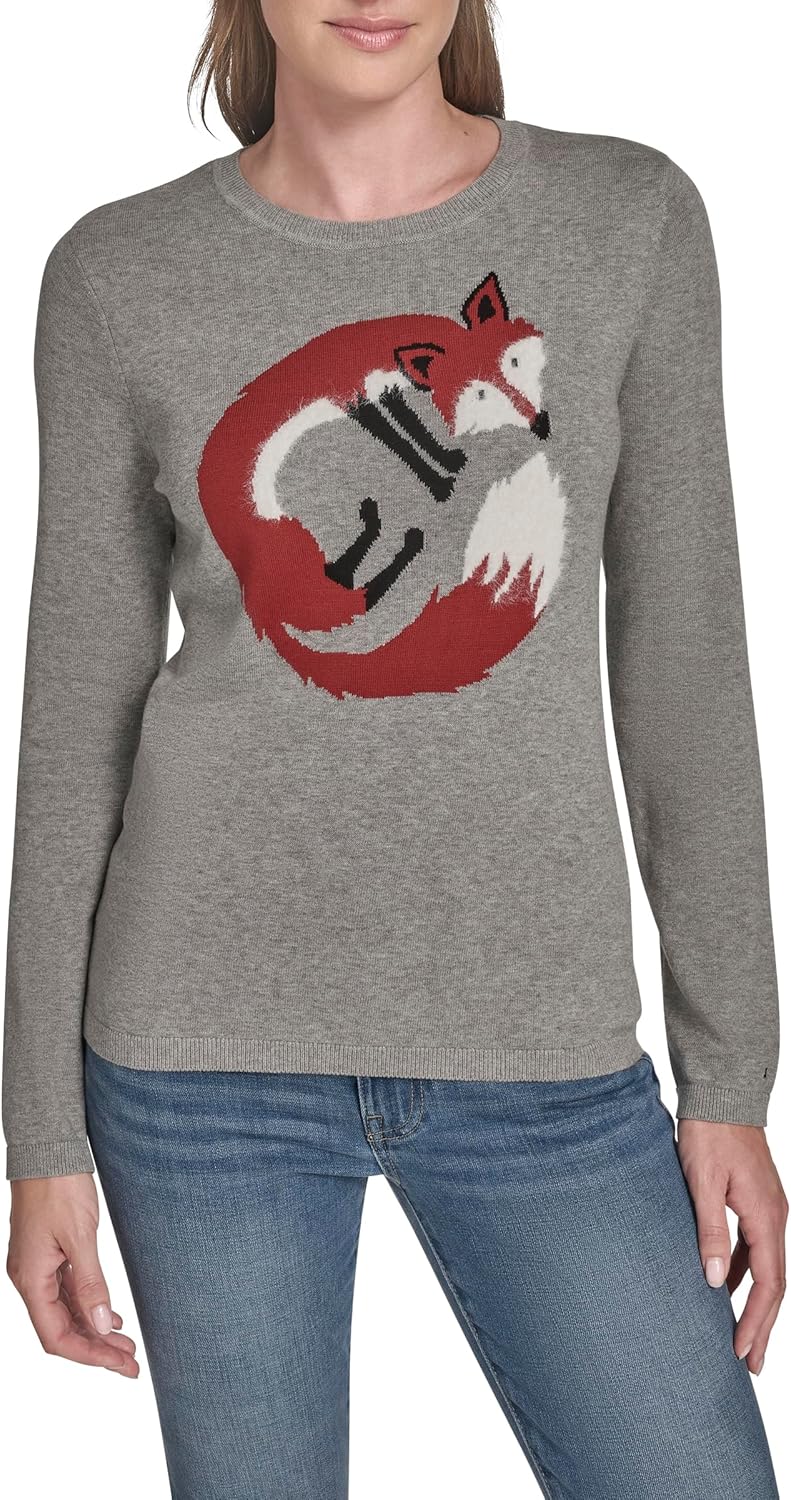 Женский повседневный свитер Tommy Hilfiger с круглым вырезом, Medium Heather Grey Fox
Женский повседневный свитер Tommy Hilfiger с круглым вырезом, Medium Heather Grey Fox