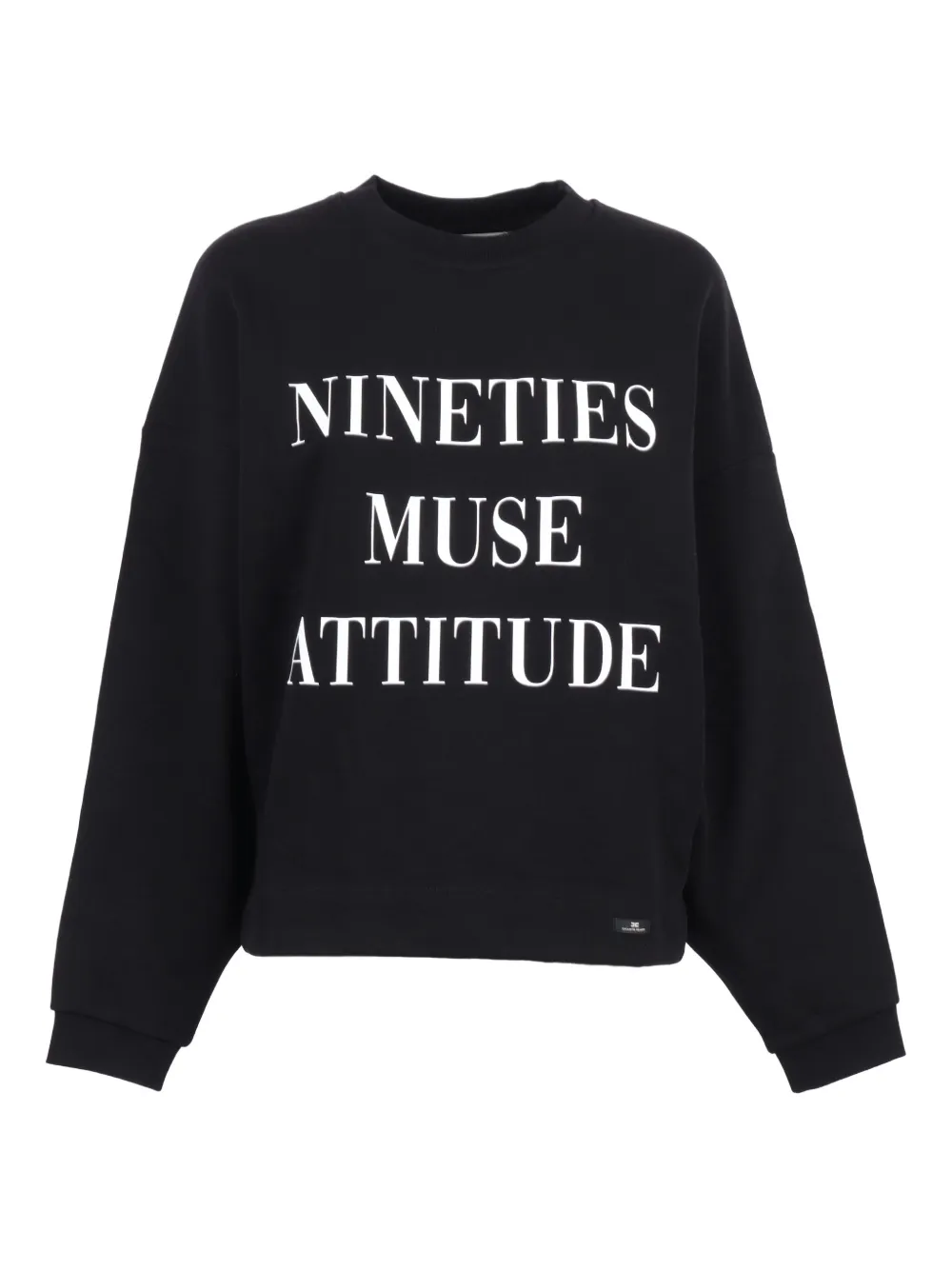 Хлопковая толстовка Elisabetta Franchi, черный 
Хлопковая толстовка Elisabetta Franchi, черный