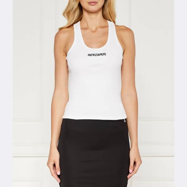 Облегающий топ Patrizia Pepe, белый
Облегающий топ Patrizia Pepe, белый