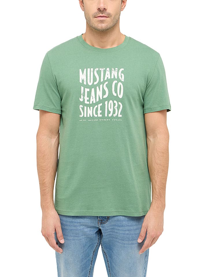 Футболка Mustang, зеленый 
Футболка Mustang, зеленый