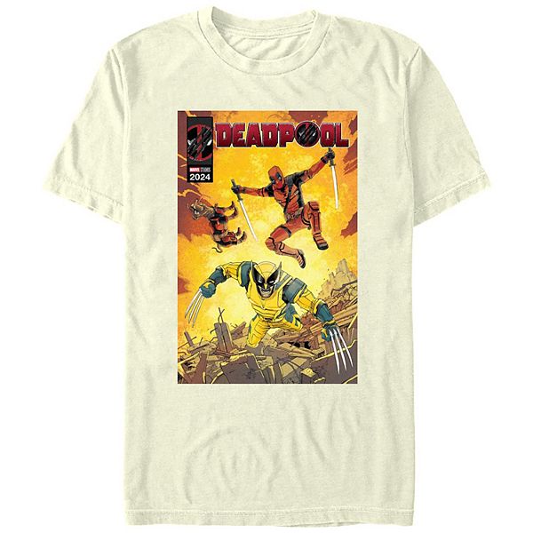 Футболка с комиксом Men's Deadpool and Wolverine ready to fight Marvel
Футболка с комиксом Men's Deadpool and Wolverine ready to fight Marvel