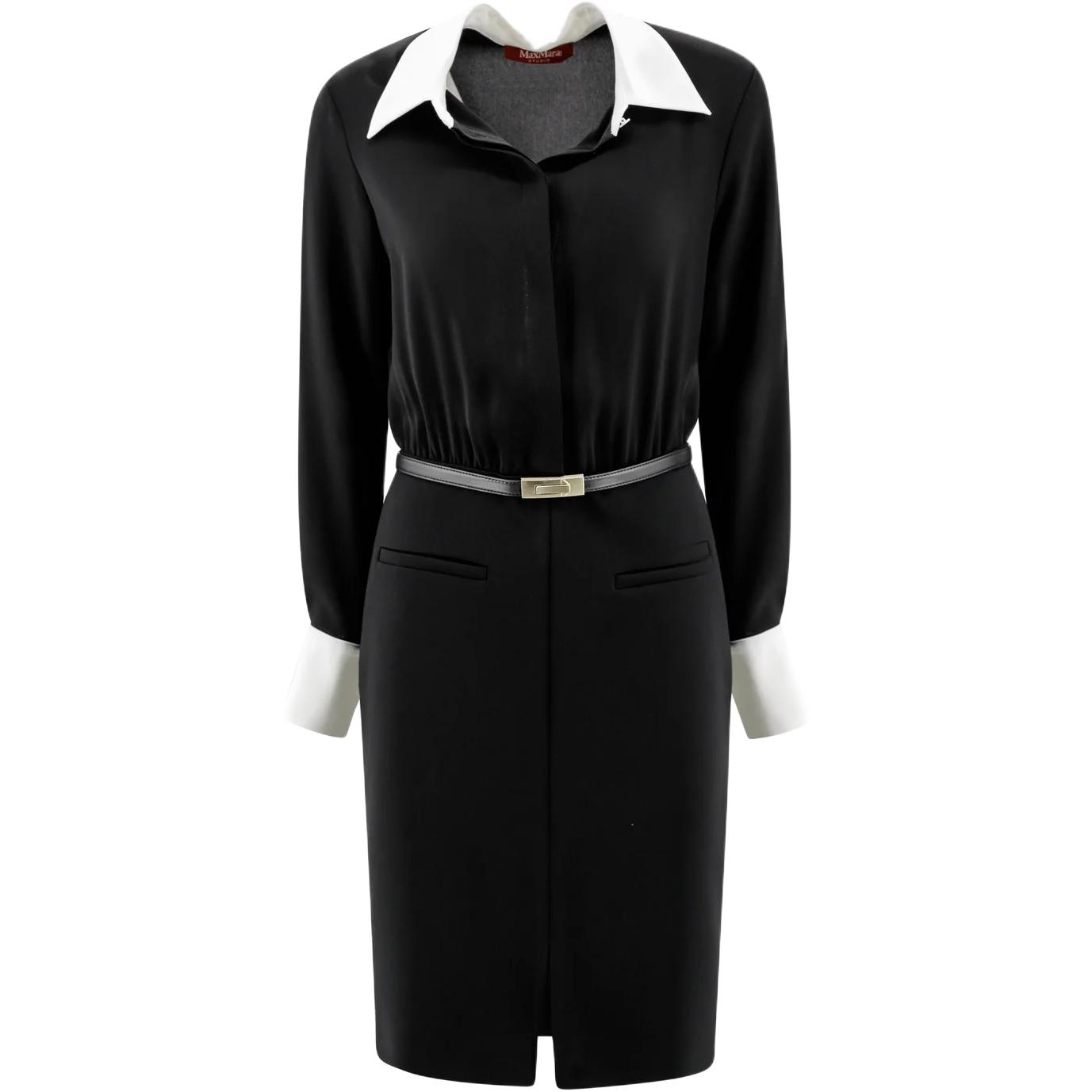 Платье Max Mara Studio с поясом и длинными рукавами MaxMara Studio, черный
Платье Max Mara Studio с поясом и длинными рукавами MaxMara Studio, черный