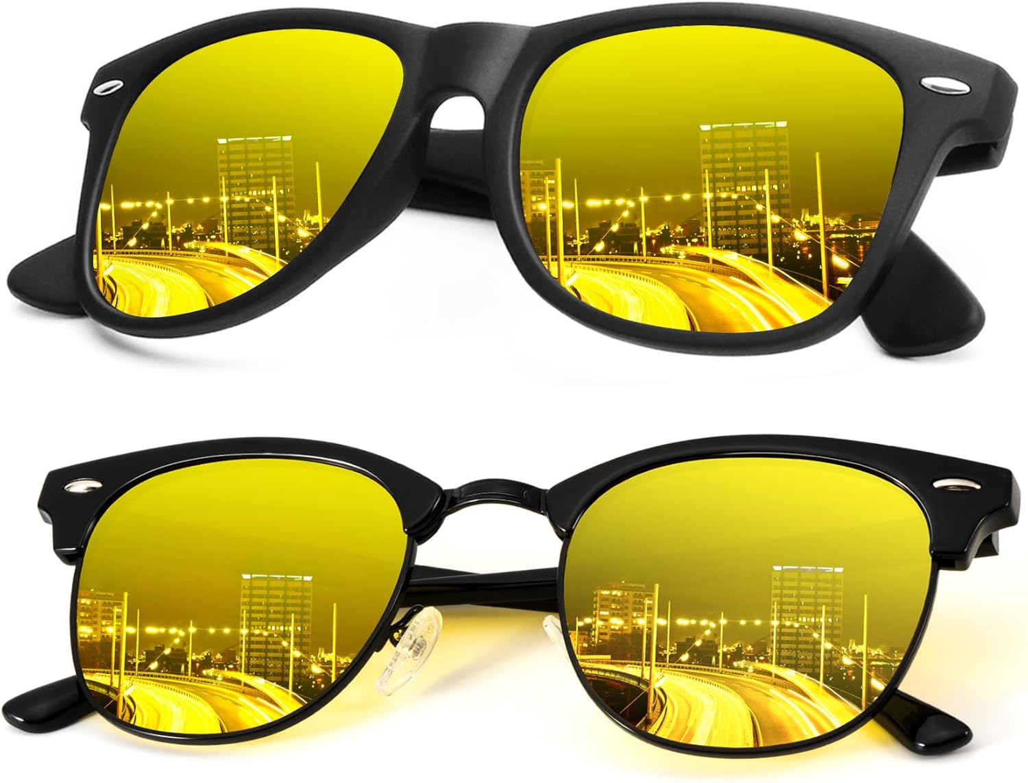 Поляризованные солнцезащитные очки KALIYADI для мужчин и женщин, полуободковая оправа, солнцезащитные очки для вождения, блокирующие УФ-излучение, B23-(2 Pack)black Night Vision/ Glossy Black Night Vision
Поляризованные солнцезащитные очки KALIYADI для мужчин и женщин, полуободковая оправа, солнцезащитные очки для вождения, блокирующие УФ-излучение, B23-(2 Pack)black Night Vision/ Glossy Black Night Vision