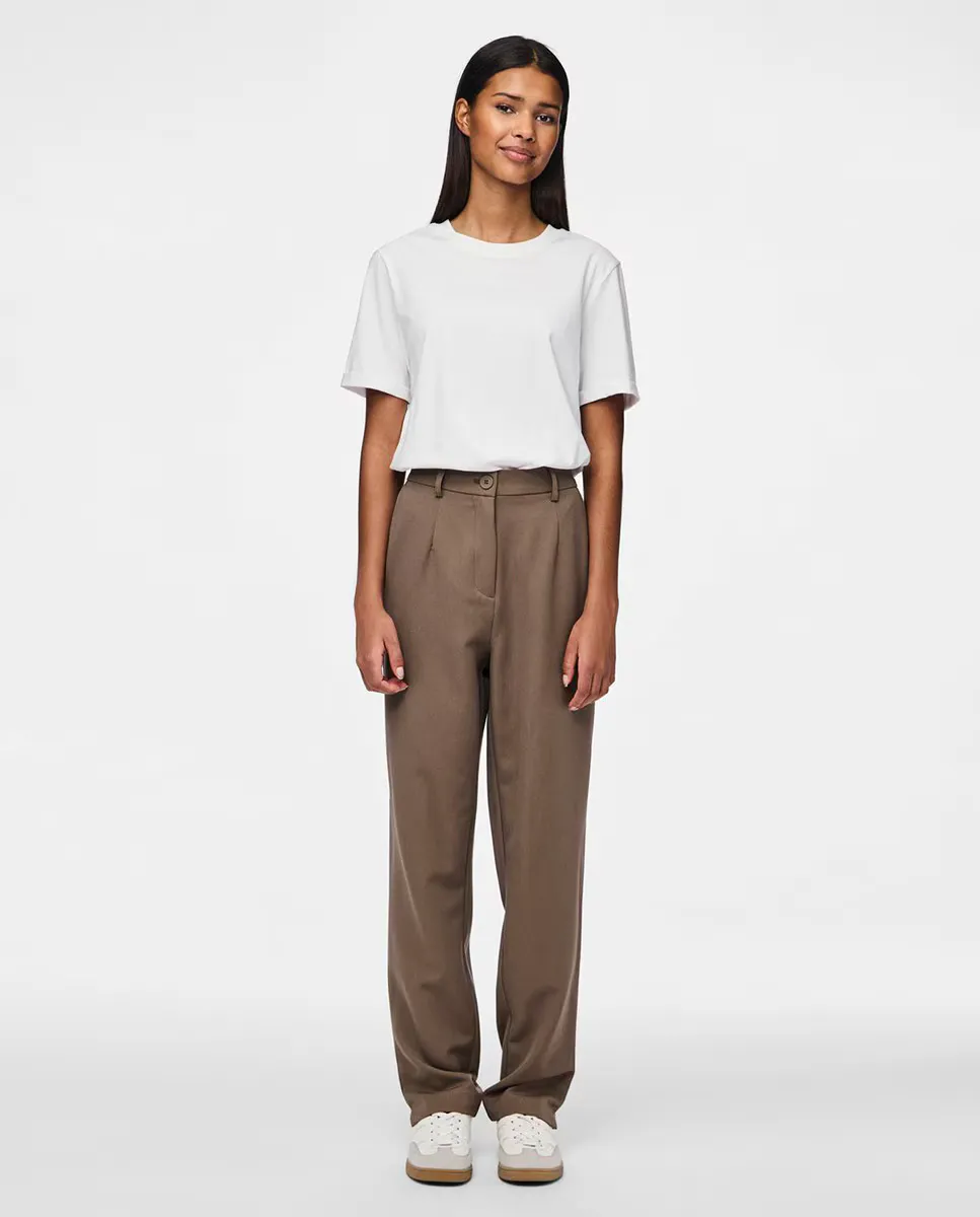 Женские классические брюки Pieces, коричневый 
Женские классические брюки Pieces, коричневый