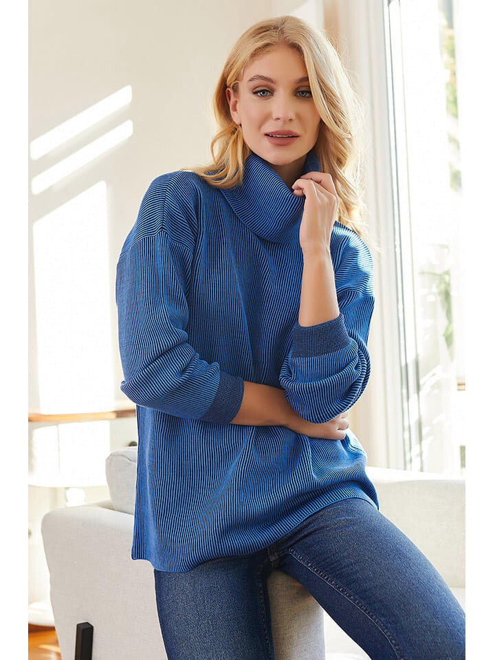 Пуловер Milan Kiss Rollkragenpullover, темно-синий
Пуловер Milan Kiss Rollkragenpullover, темно-синий