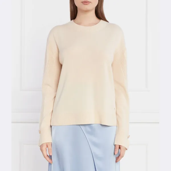 Шерсть стандартного кроя с добавлением кашемира Marc Cain, экрю
Шерсть стандартного кроя с добавлением кашемира Marc Cain, экрю