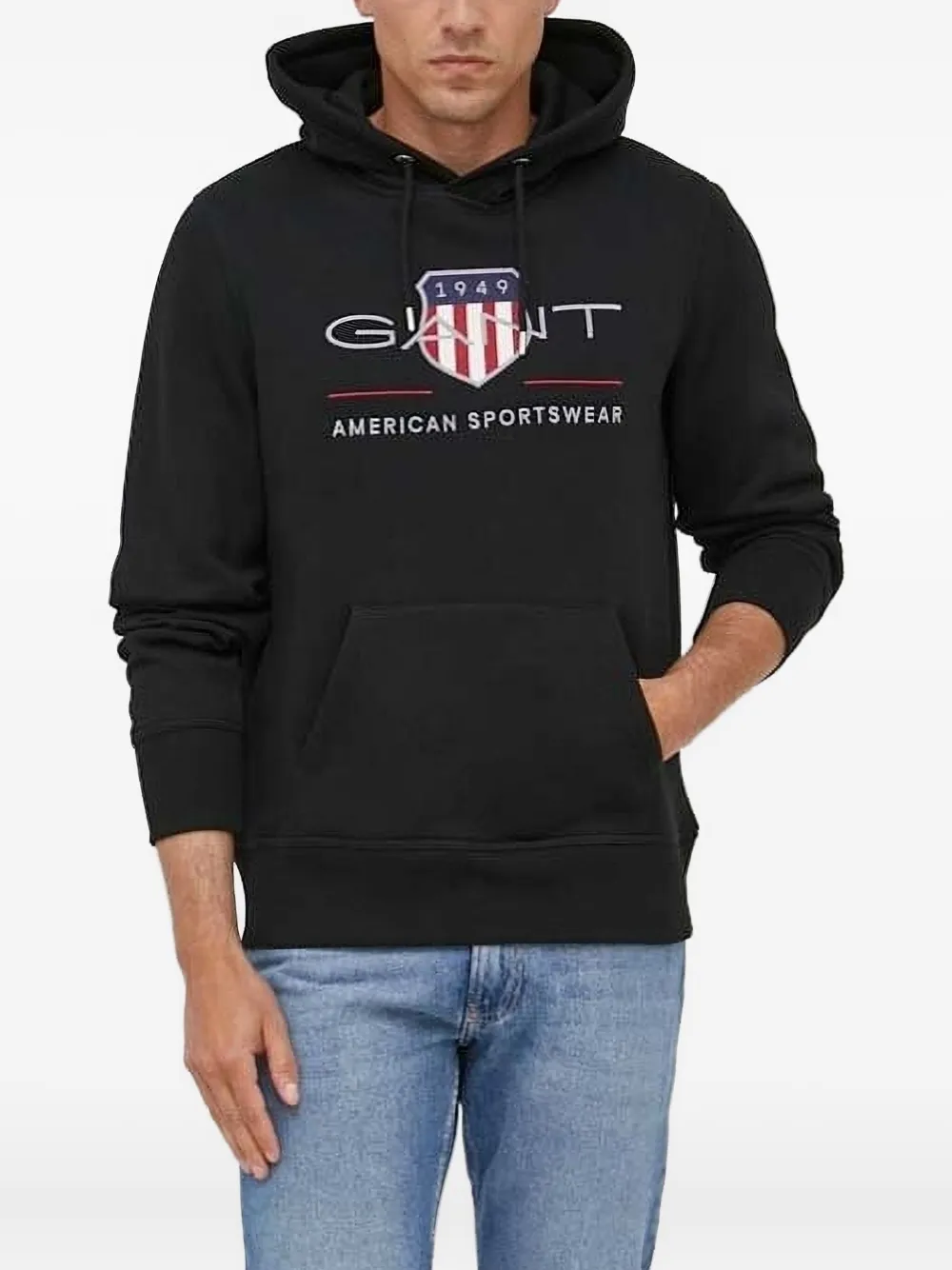 Худи с логотипом Gant, черный
Худи с логотипом Gant, черный