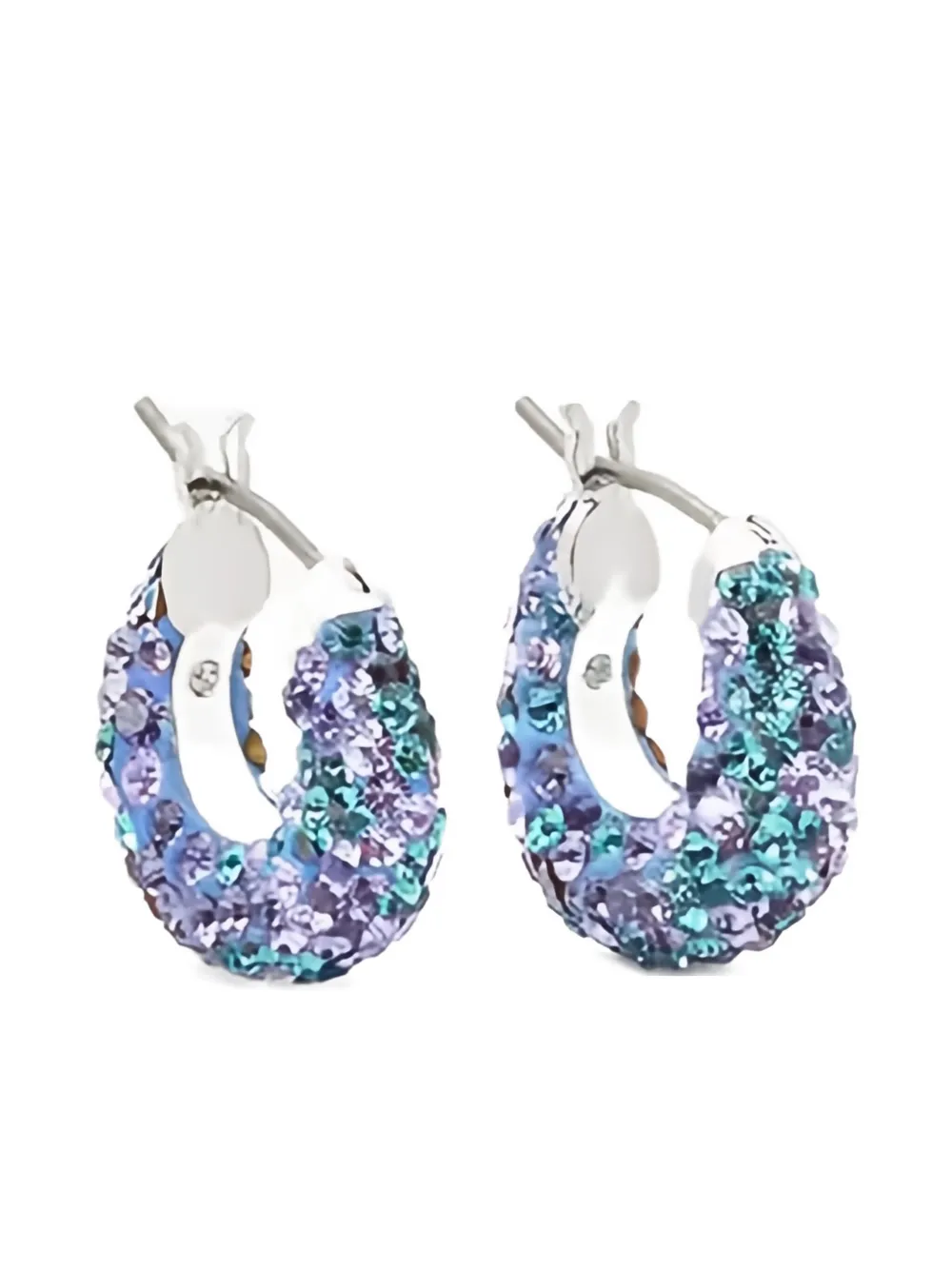 Серьги-кольца, украшенные кристаллами Kate Spade, серебристый
Серьги-кольца, украшенные кристаллами Kate Spade, серебристый