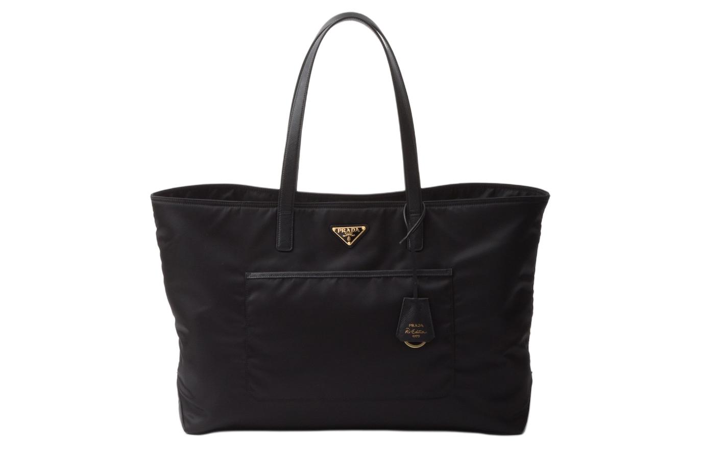 Re Edition Переработанный нейлон с сафьяновой кожей Сумка-шоппер, Большая женская сумка Чёрный PRADA
Re Edition Переработанный нейлон с сафьяновой кожей Сумка-шоппер, Большая женская сумка Чёрный PRADA