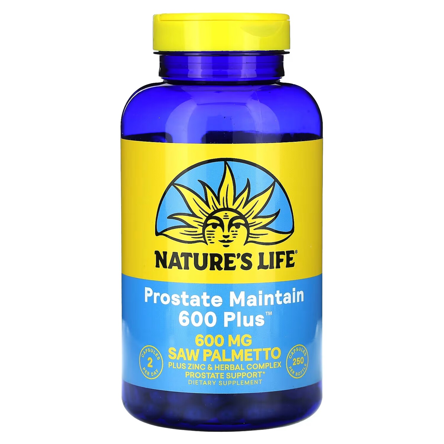 Добавка Nature's Life Prostate Maintenance 600 Plus 600 мг, 250 капсул
Добавка Nature's Life Prostate Maintenance 600 Plus 600 мг, 250 капсул